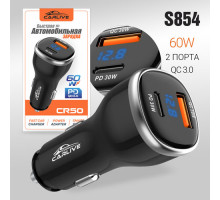 Автомобильное зарядное устройство Carlive CR50 QC3.0 + PD30W (black)