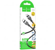 Дата-кабель HOCO X109 Energy 60W silicone charging data cable Type-c to Type-c (L-1M) Black