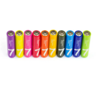Батарейки алкалиновые Xiaomi ZMI Rainbow Zi7 типа AAA (уп. 40 шт) (AA740 Colors) разноцветные