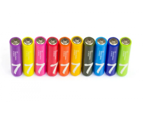 Батарейки алкалиновые Xiaomi ZMI Rainbow Zi7 типа AAA (уп. 40 шт) (AA740 Colors) разноцветные
