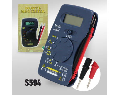 Мультиметр цифровой мини M300