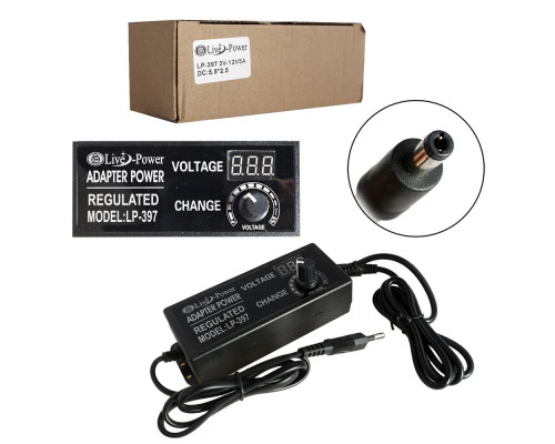 Блок питания унив.3V-12V/5A LP-397 с раз. 5,5*2,5
