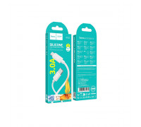 Дата-кабель HOCOX122 Benefit silicone charging data cable Type-C(packaged) (белый)