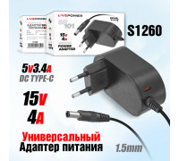 Блок питания Live-Power 15V SP101 15V4A (5,5*2,5)