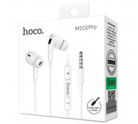 Наушники HOCO M101 Pro Crystal sound wire-controlled earphones with microphone (белый)