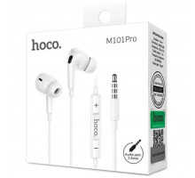 Наушники HOCO M101 Pro Crystal sound wire-controlled earphones with microphone (белый)
