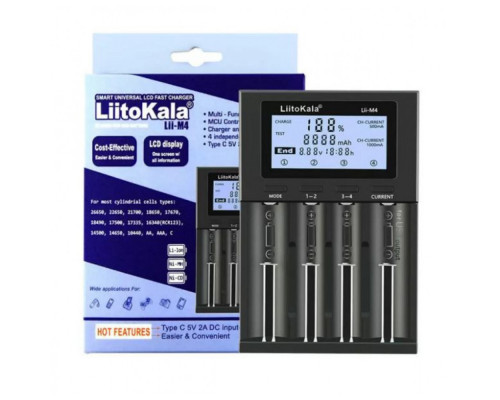 Зарядное устройство Liitokala Lii-M4 (Type-C)