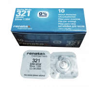 Батарейка Renata 321 (SR616SW) Silver Oxide 1.55V (1/10/100)