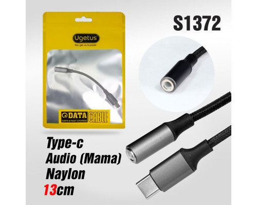 Аудио-Переходник Ugetus UG03  Type-C на Audio  (Black)
