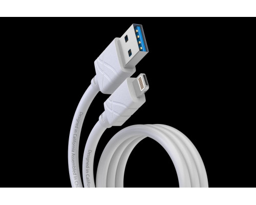 Кабель 2 В 1 MicroUSB/LIGHTNING B4 1M белый DREAM