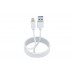 Кабель 2 В 1 MicroUSB/LIGHTNING B4 1M белый DREAM
