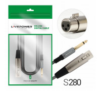 Кабель Аудио Premium H255 6.35mm/M to XLR M/F 1800mm