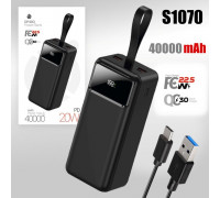 Внешний АКБ (Power bank) Deespi  DP40Q 40000mAh PD20W/QC3.0/Fast 22.5W/LED Display (Black)