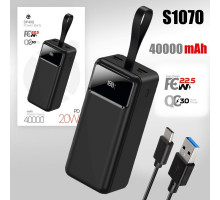 Внешний АКБ (Power bank) Deespi  DP40Q 40000mAh PD20W/QC3.0/Fast 22.5W/LED Display (Black)