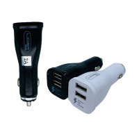 АЗУ (Блок) без/уп Lider Mobile P2000 2.0A*2 2USB, длинное ЗУ, (черный)