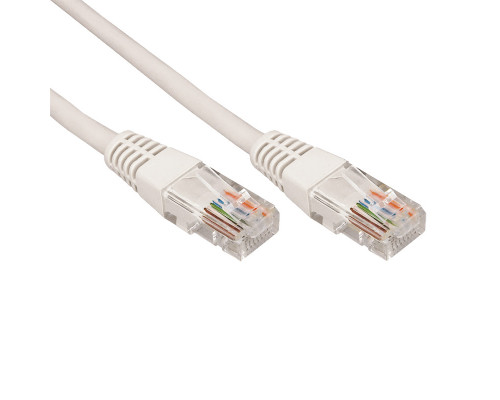 REXANT Патч-корд U/UTP, категория 5e, RJ45-RJ45, неэкранированный, PVC серый, 15 м