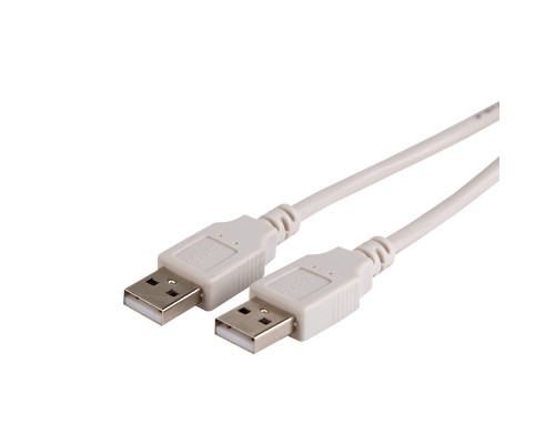 Кабель USB (шт. USB A - шт. USB A) 1.8 метра, серый REXANT