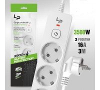 Сетевой фильтр-удлинитель Live-Power LP5100 3р. С/З 16А с выкл. 3м (white)