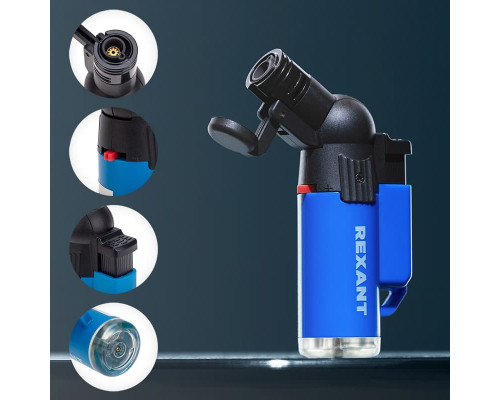 Зажигалка турбо REXANT GT-10 заправляемая