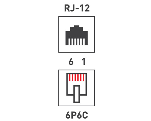 Rexant Телефонный разъем RJ-12(6P6C)