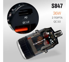 Автомобильное зарядное устройство Carlive CR45 QC3.0 + PD20W (Black) без упаковки