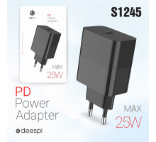 Сетевое зарядное устройство deespi DE11 PD25W Black