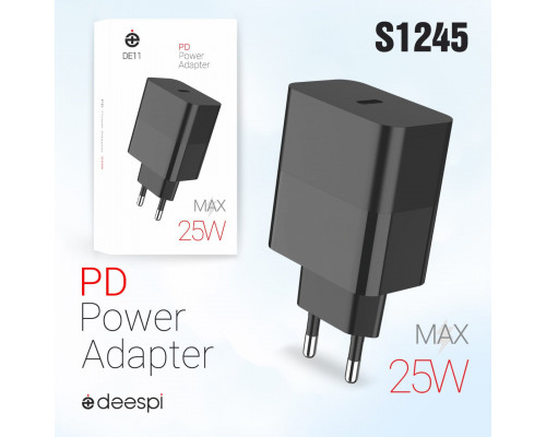 Сетевое зарядное устройство deespi DE11 PD25W Black
