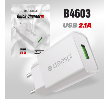 Сетевое зарядное устройство deespi DS-MR79 5V/2,1A 1USB White