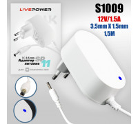 Блок питания Live-Power  для VK Капсула Нео 12V SP11 12V/1,5A  (3,5*1,35) кабель 1,5м White