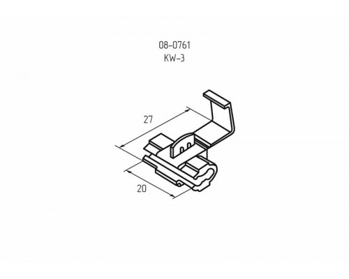 Ответвитель питания 0.5-1.0 мм² красный REXANT