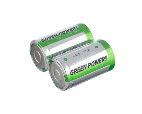 Батарейка GREEN POWERlab LR20 D SH2 Щелочная 1.5V (2/12/144)
