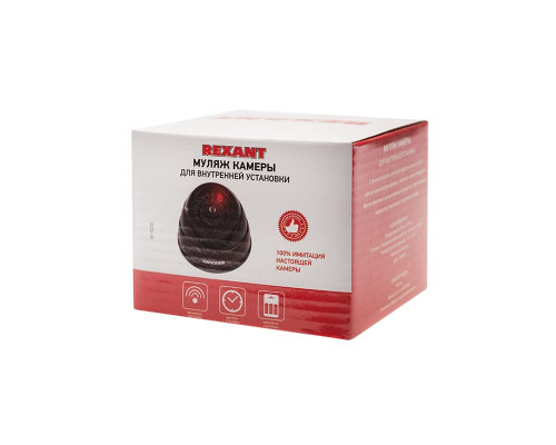 Муляж камеры REXANT, внутренний, купольный, черный