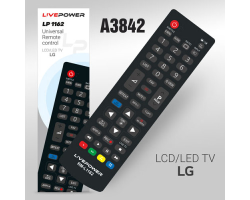 Пульт универсальный LG RM-L1162 (в коробке A3842)