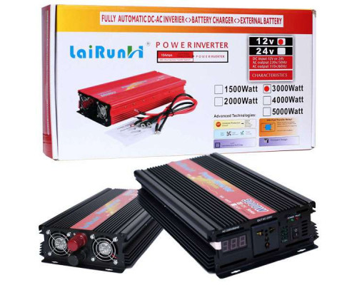 Автомобильный Инвертор 12V>>220V  3000W