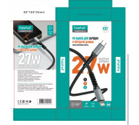 Кабель для телефона FaizFull FR196 PD (1м , 27W) мягкая нейлоновая оплетка