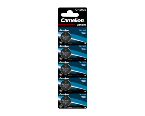 Батарейка Camelion CR2025 BL5 Lithium 3V (5/50/1800)