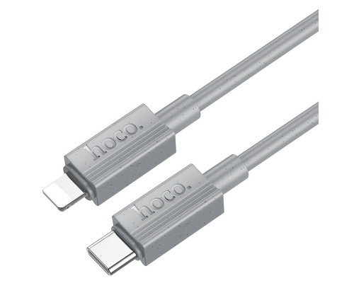 Дата-кабель HOCO X107 Favor PD charging data cable iP (серый)