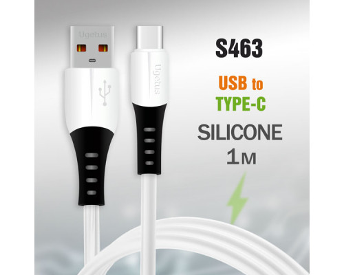 Кабель USB R82 Type-C 1м 3,0 А силиконовый белый (S463)