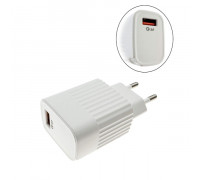 Сетевое зарядное устройство LP XQ25 5V/3.1A 1USB QC3.0 18W White без упаковки