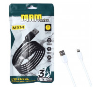 Кабель USB MRM MX14 Lightning 3000mm (White)