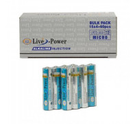 Батарейка Live-Power ALKALINE LR03 4б/б (60)