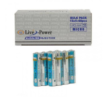 Батарейка Live-Power ALKALINE LR03 4б/б (60)