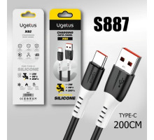 Кабель USB X82 Type-C силиконовый 2000mm (Black)