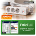 Удлинитель FaizFull c заземлением FU10 3m 3500W, 3EU (с предохранителем)