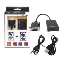 Адаптер VGA to HDMI +AV +Micro 5138 (black) (A1928)