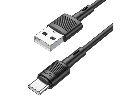 Кабель HOCO X83 Type-C Victory charging data cable 3A, 1m (черный)