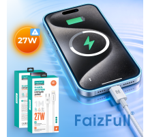 Кабель для телефона FaizFull FR118 PD(1м 27w) 17-pro max