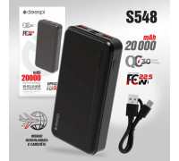 Внешний АКБ (Power bank) Deespi  DP02Q 20000mAh PD20W/QC3.0/Fast 22.5W (Black)