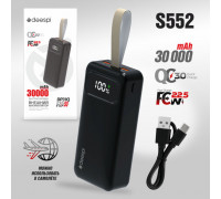 Внешний АКБ (Power bank) Deespi  DP31Q 30000mAh PD20W/QC3.0/Fast 22.5W/LED Display (Black)