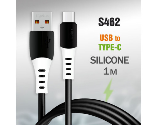 Кабель USB R82 Type-C 1м 3,0 А силиконовый черный (S462)